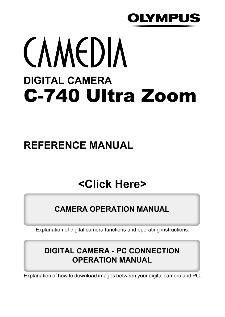 Olympus C-740-C-760 Ultra Zoom User Manual | 226 pages