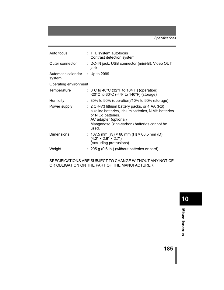Olympus C-740-C-760 Ultra Zoom User Manual | Page 186 / 226