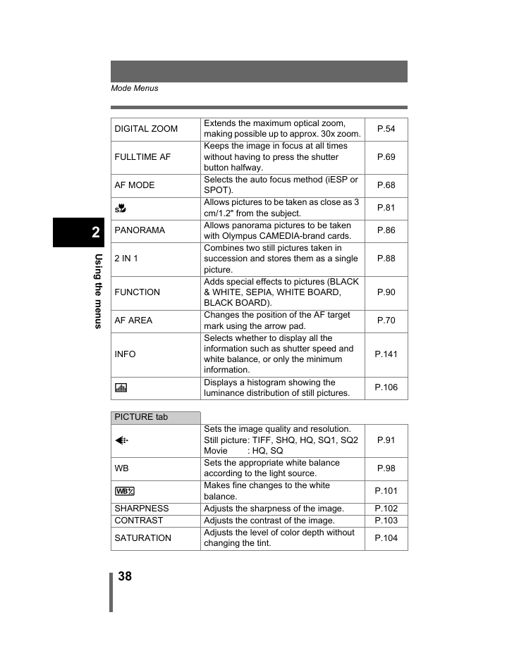 Olympus C-740-C-760 Ultra Zoom User Manual | Page 39 / 226
