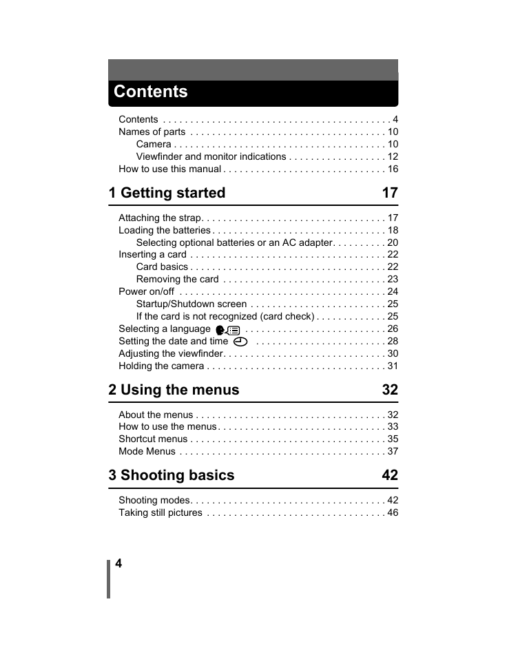 Olympus C-740-C-760 Ultra Zoom User Manual | Page 5 / 226