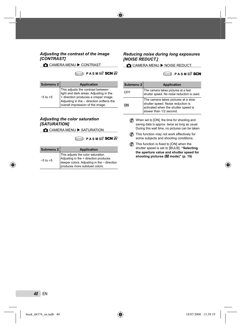 40 en | Olympus SP-565 UZ User Manual | Page 40 / 94