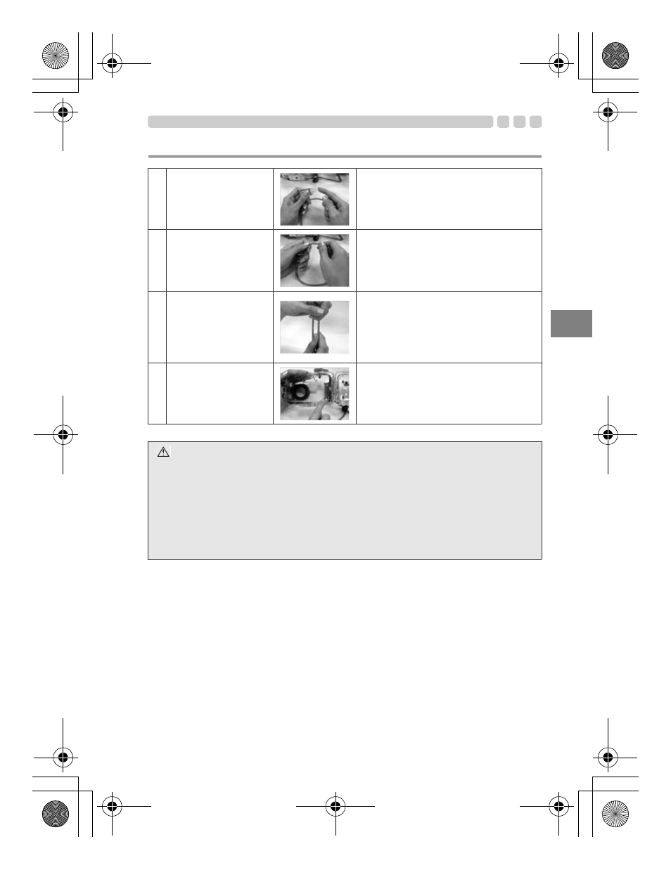 Cómo aplicar grasa a la junta tórica | Olympus PT-045 User Manual | Page 147 / 212
