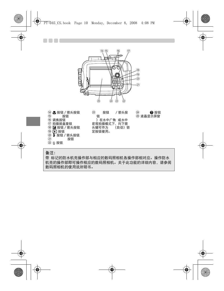 Cs 10 | Olympus PT-045 User Manual | Page 160 / 212