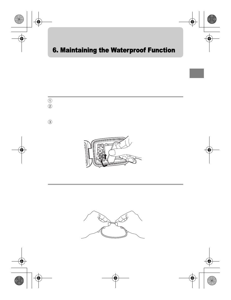 Maintaining the waterproof function | Olympus PT-045 User Manual | Page 55 / 212