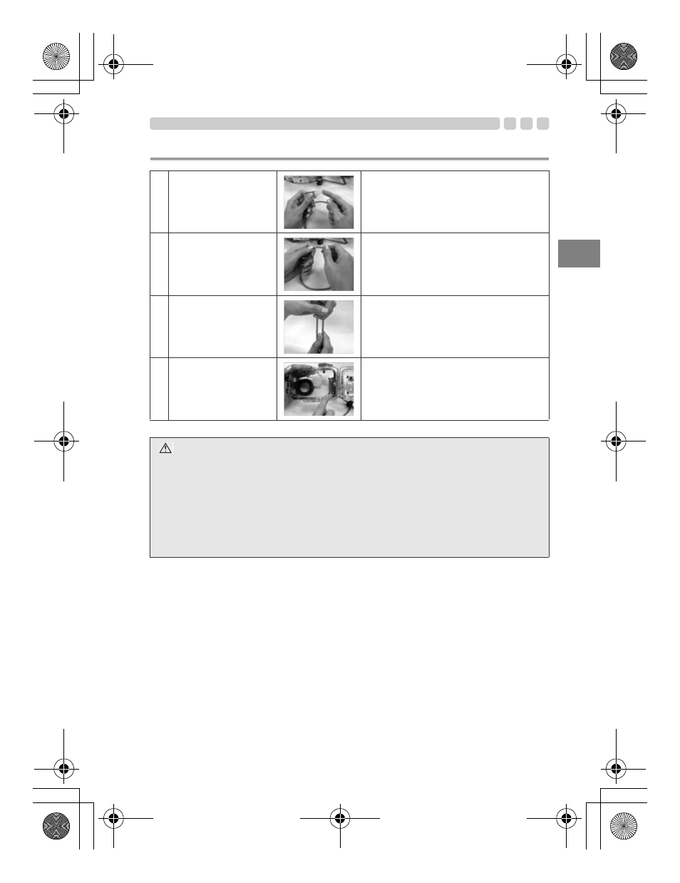 Comment appliquer la graisse sur le joint | Olympus PT-045 User Manual | Page 87 / 212