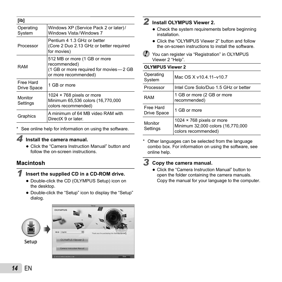 14 en | Olympus SP-720UZ User Manual | Page 14 / 76