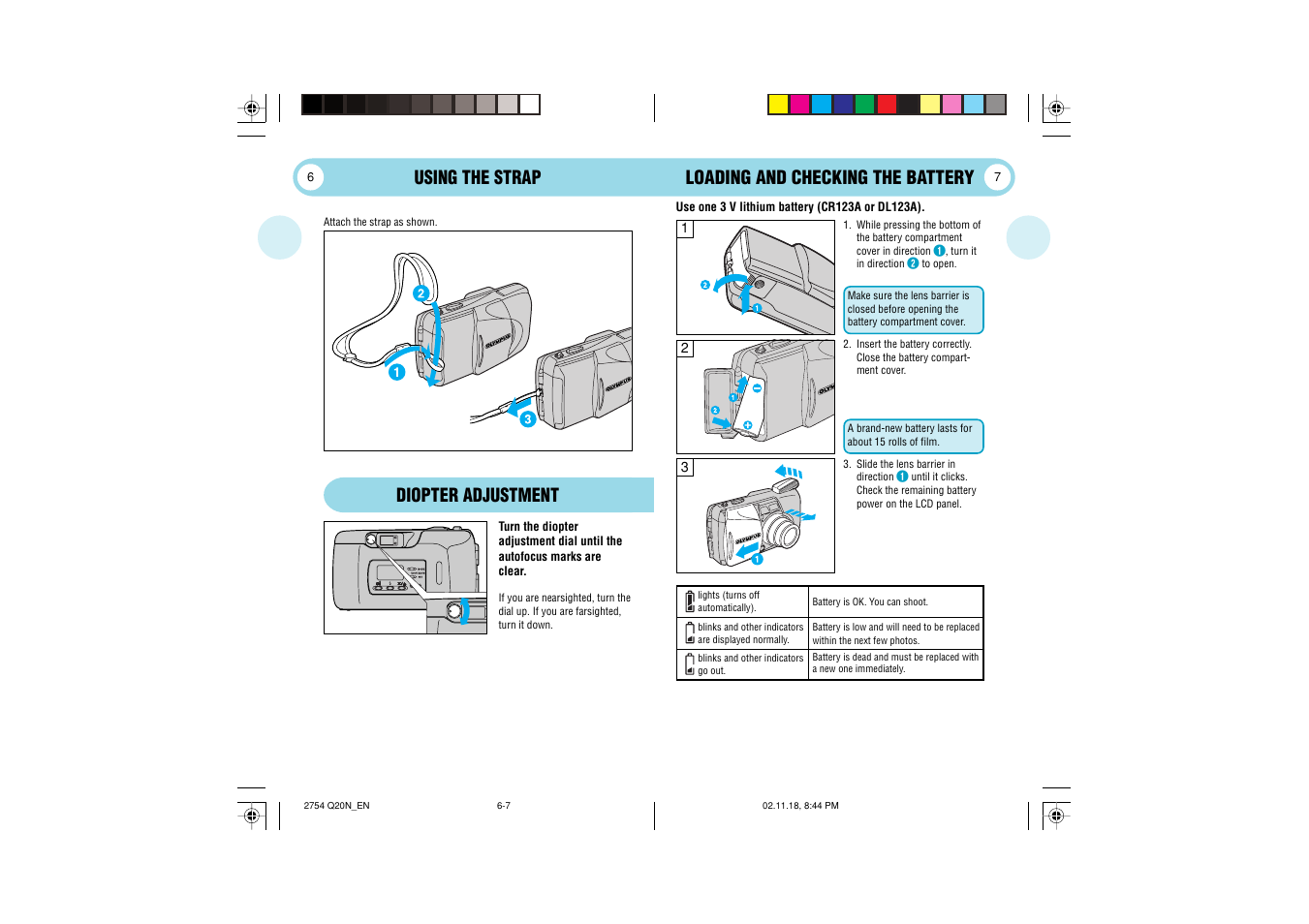 Using the strap | Olympus Stylus 120 User Manual | Page 4 / 13