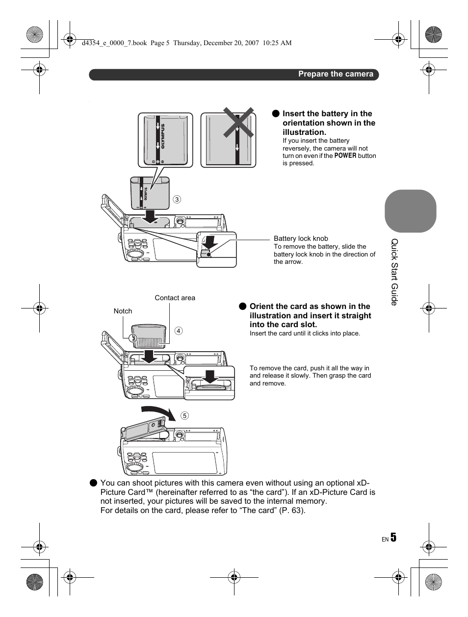Olympus Stylus 1030 SW User Manual | Page 5 / 84