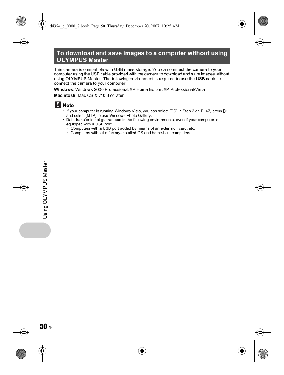Olympus Stylus 1030 SW User Manual | Page 50 / 84