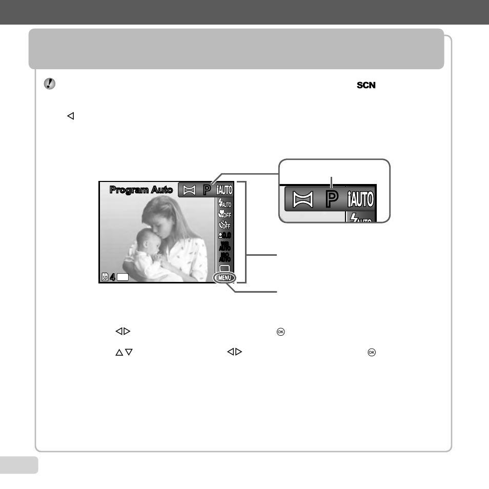 Using the menu, 4 en | Olympus VG-130 User Manual | Page 4 / 76