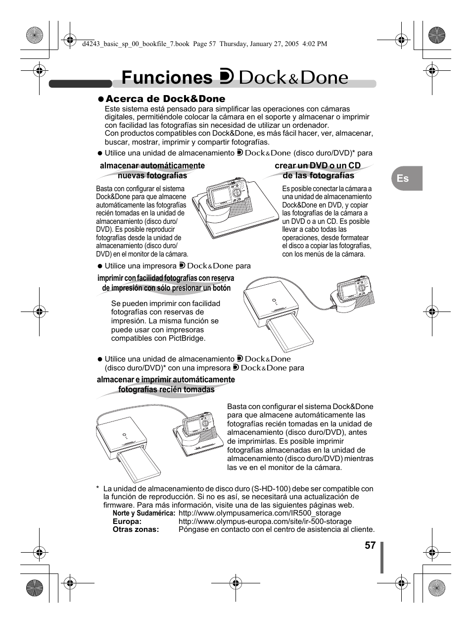 Funciones i, 57 es | Olympus IR-300 User Manual | Page 57 / 108