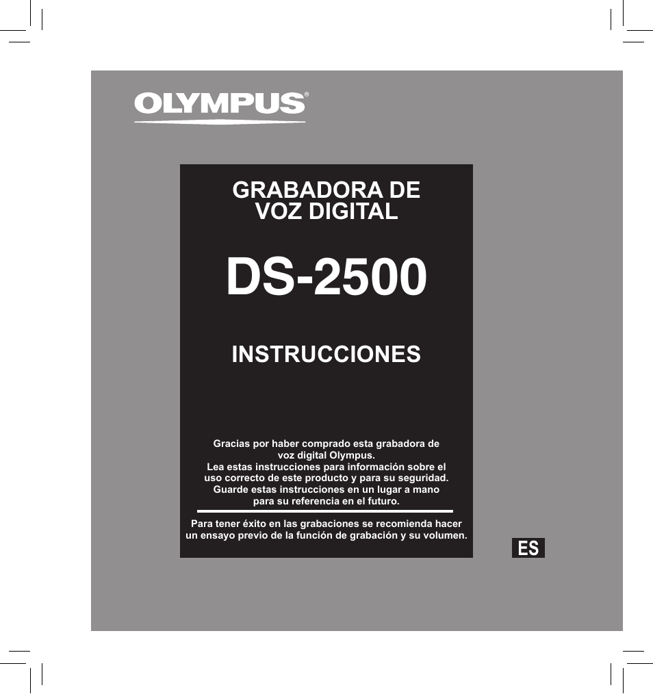 Ds-2500, Instrucciones grabadora de voz digital | Olympus DS-2500 User Manual | Page 129 / 196