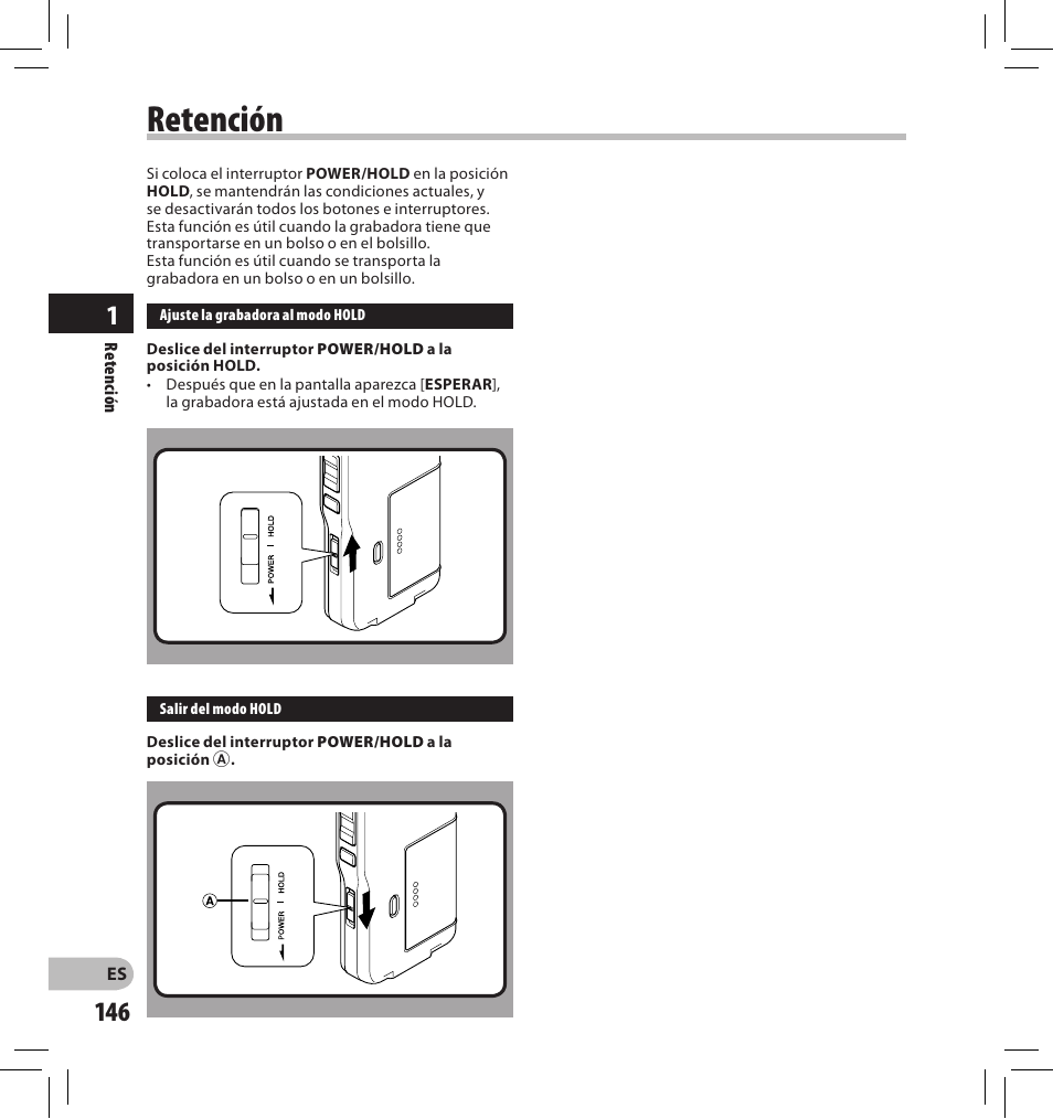 Retención | Olympus DS-2500 User Manual | Page 146 / 196
