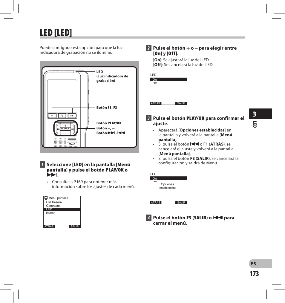 Led [led | Olympus DS-2500 User Manual | Page 173 / 196