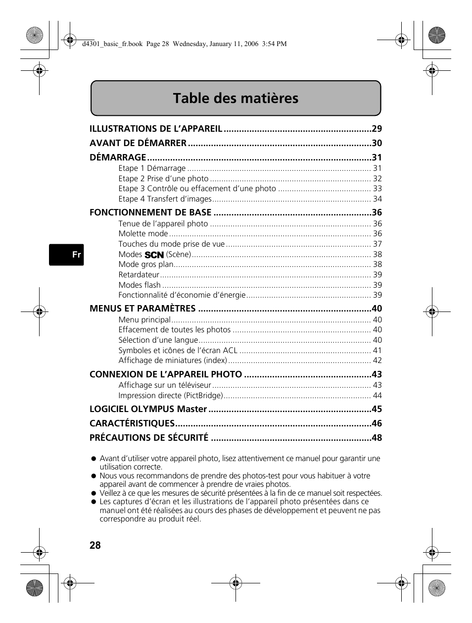 Olympus Stylus 810 User Manual | Page 28 / 84