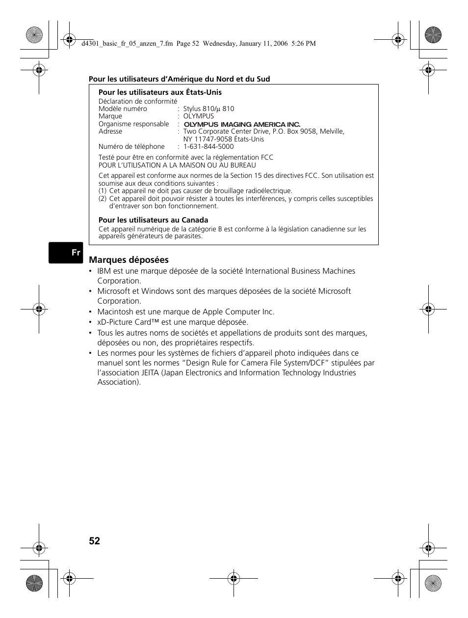 Olympus Stylus 810 User Manual | Page 52 / 84