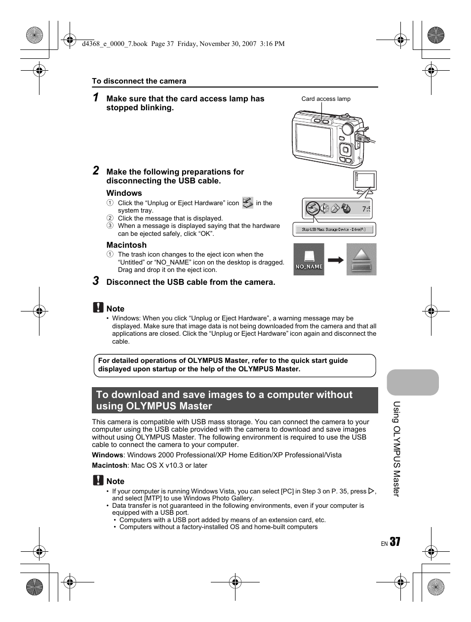 Olympus FE-310 User Manual | Page 37 / 68