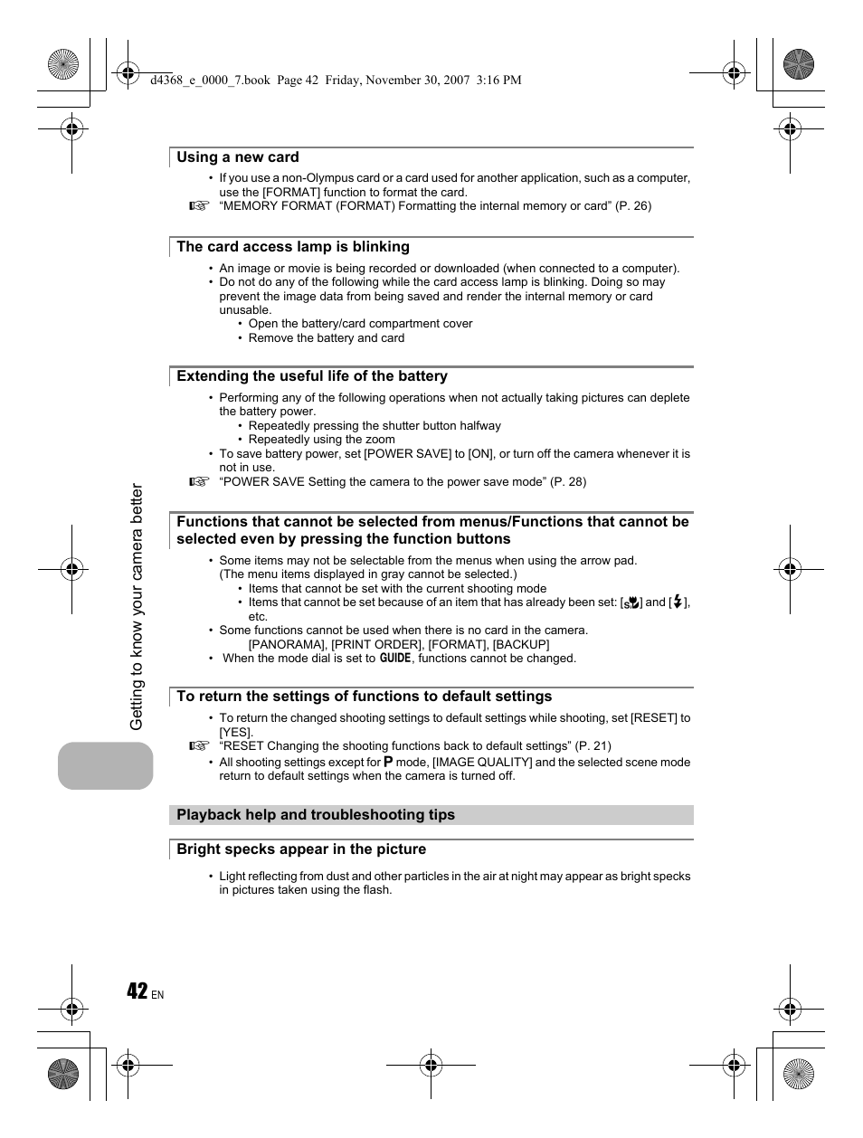 Olympus FE-310 User Manual | Page 42 / 68