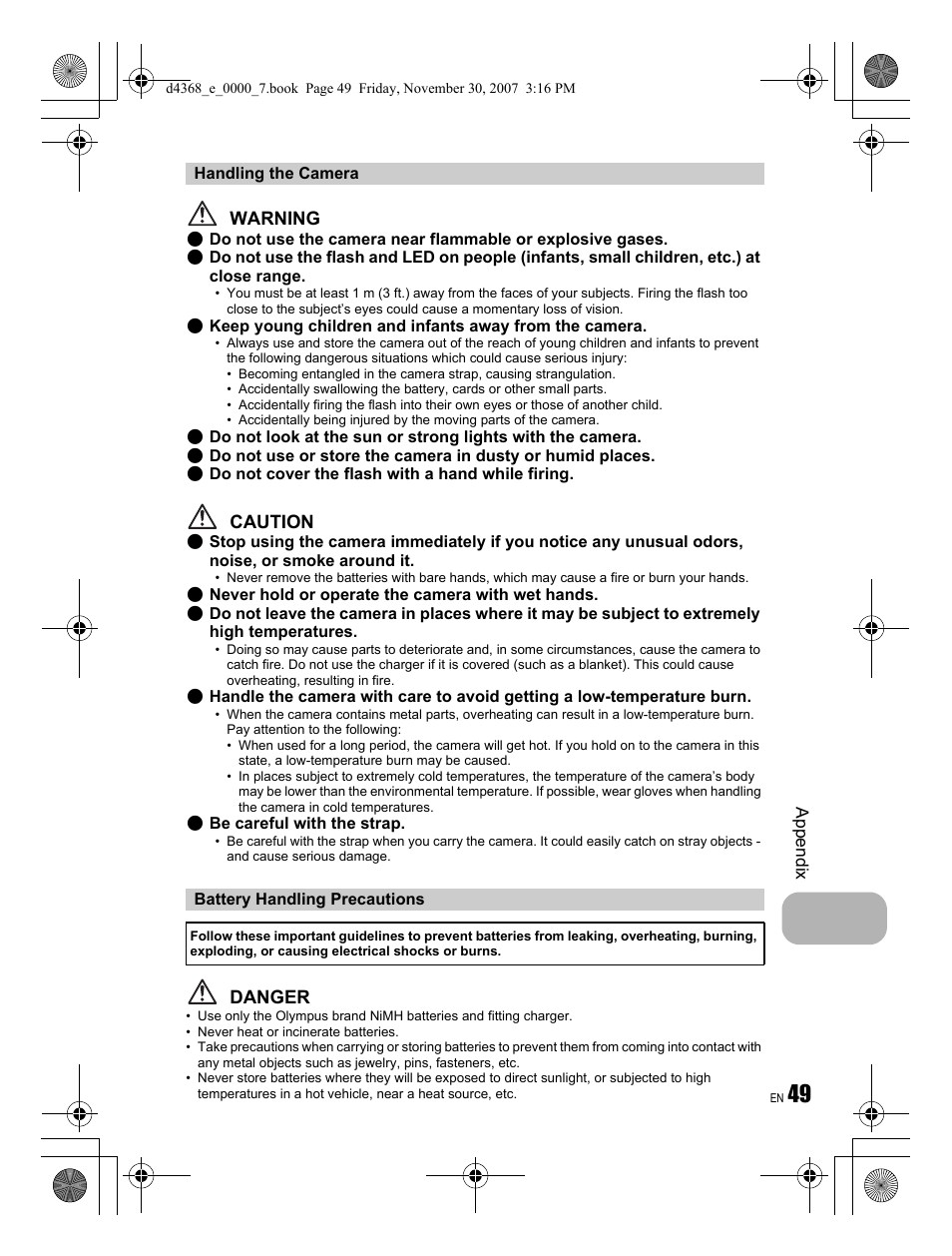 Olympus FE-310 User Manual | Page 49 / 68