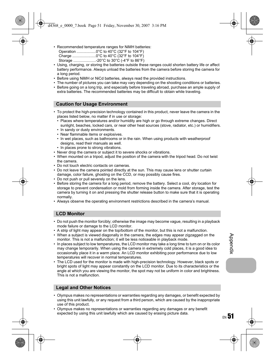 Olympus FE-310 User Manual | Page 51 / 68