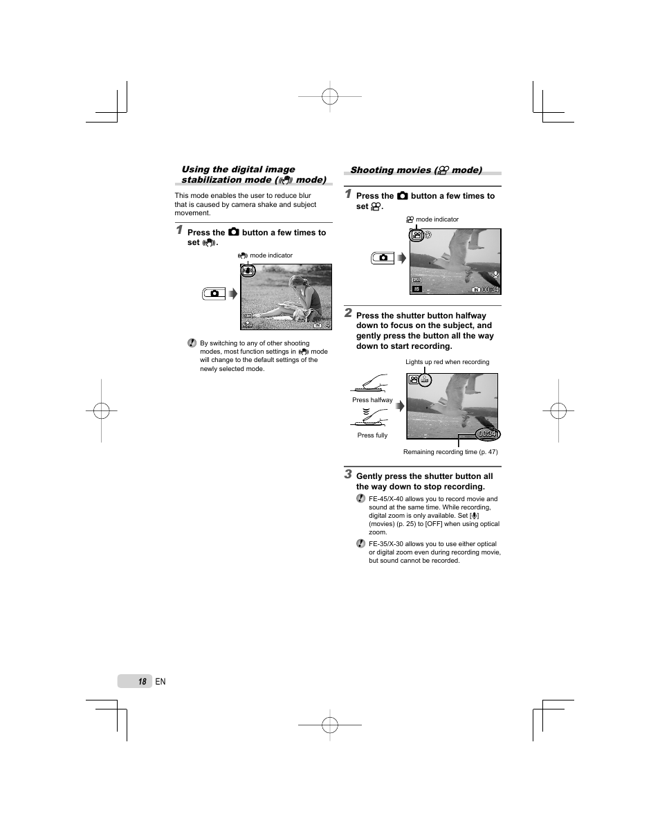 Olympus FE-45 User Manual | Page 18 / 62