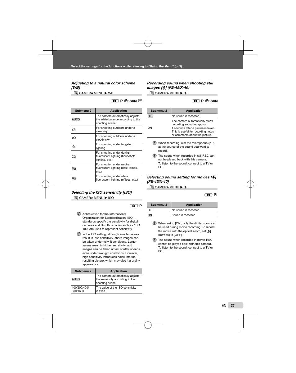 Olympus FE-45 User Manual | Page 25 / 62