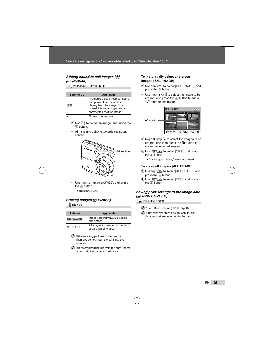 Olympus FE-45 User Manual | Page 29 / 62