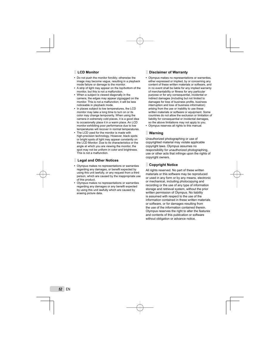 Olympus FE-45 User Manual | Page 52 / 62