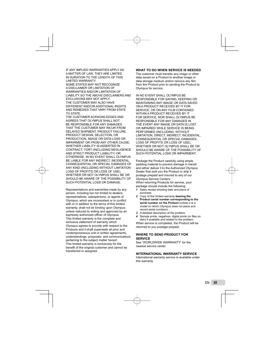 Olympus FE-45 User Manual | Page 55 / 62