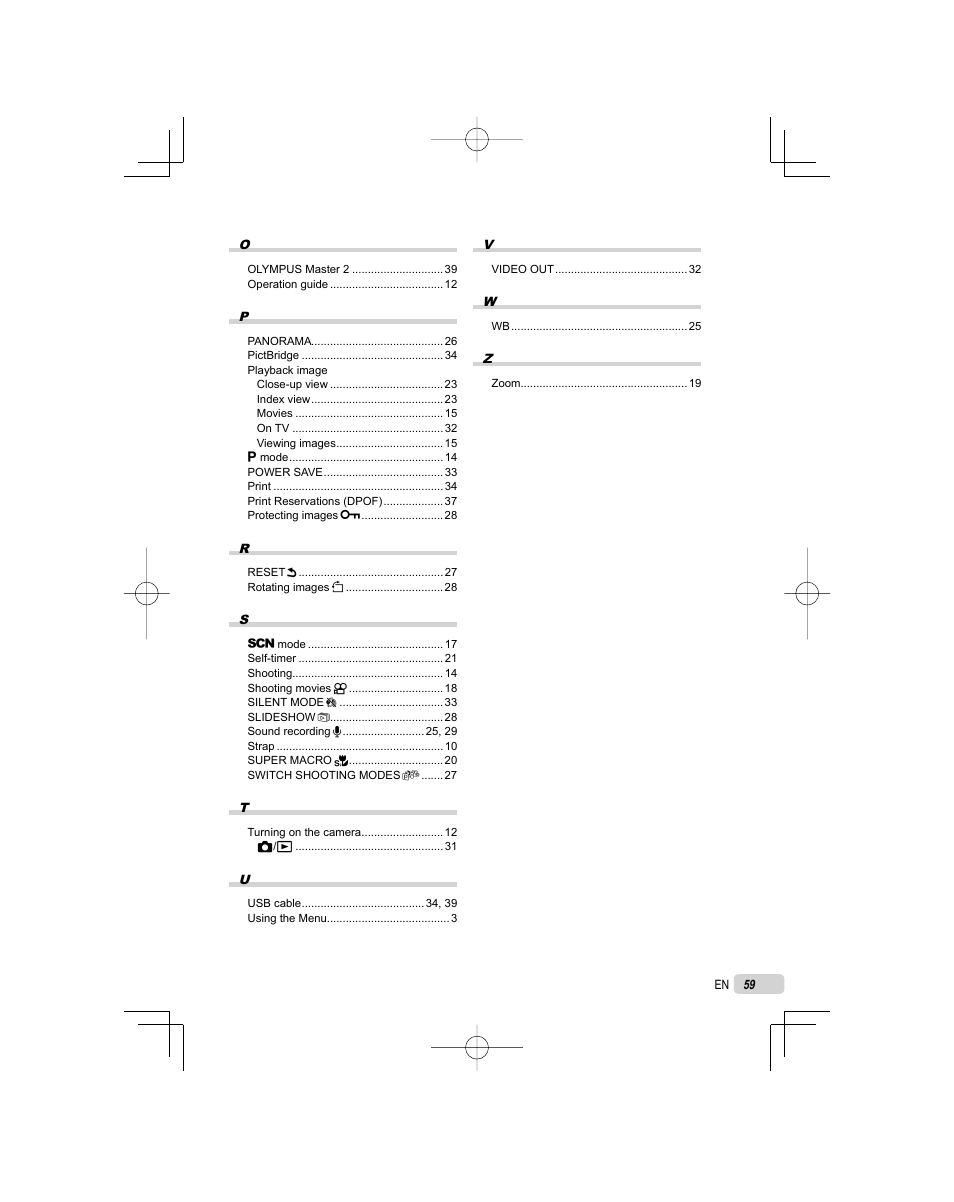 Olympus FE-45 User Manual | Page 59 / 62