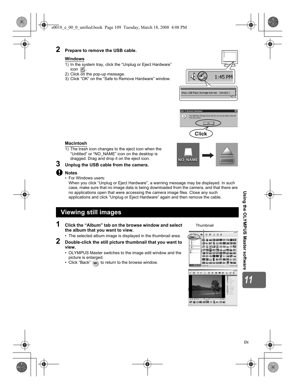 Viewing still images | Olympus E-520 User Manual | Page 109 / 148