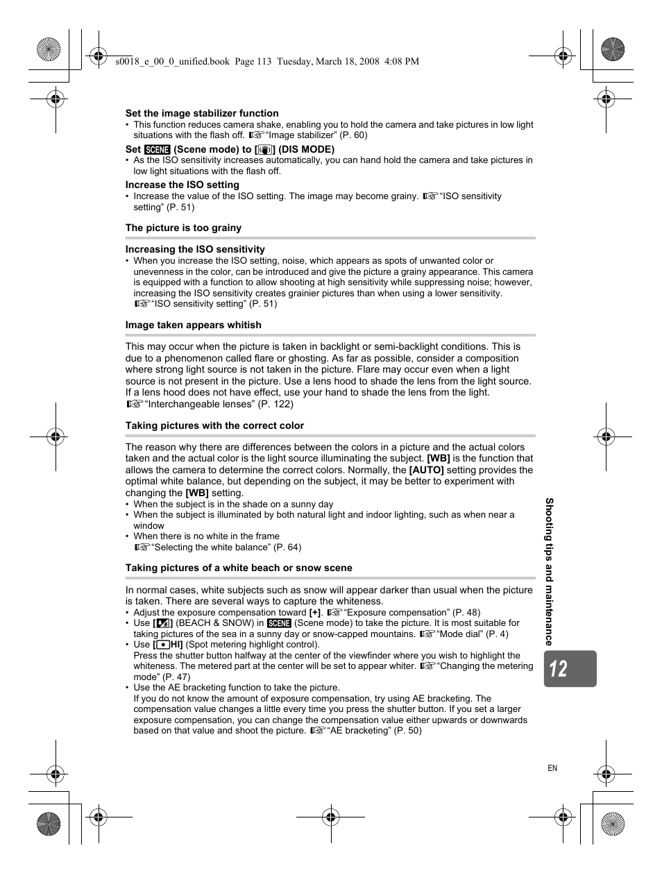 Olympus E-520 User Manual | Page 113 / 148