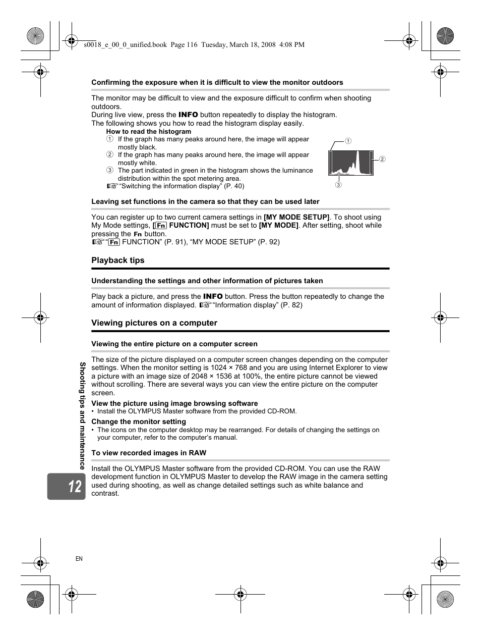 Playback tips, Viewing pictures on a computer | Olympus E-520 User Manual | Page 116 / 148
