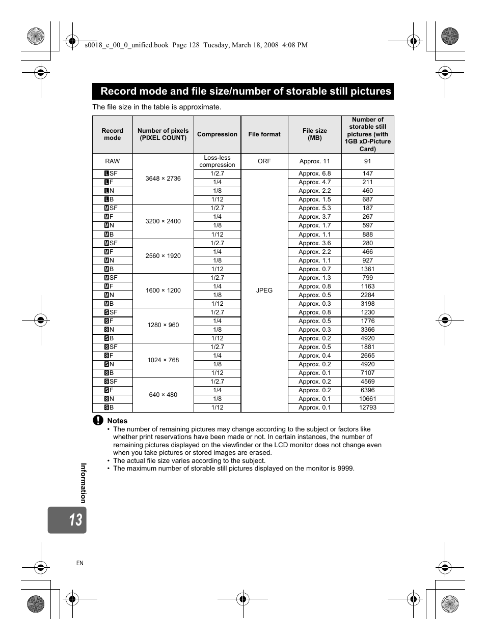 Olympus E-520 User Manual | Page 128 / 148