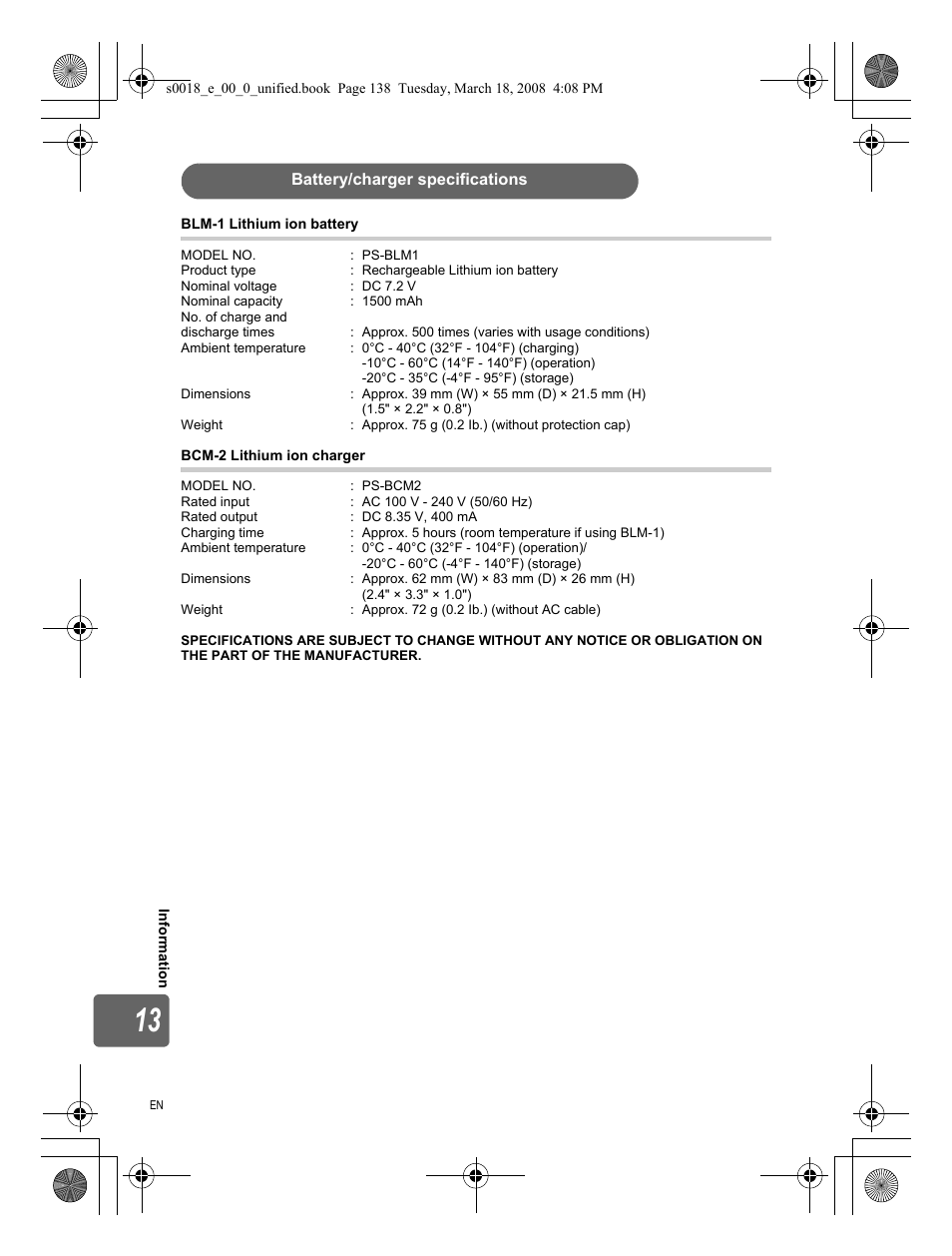 Olympus E-520 User Manual | Page 138 / 148