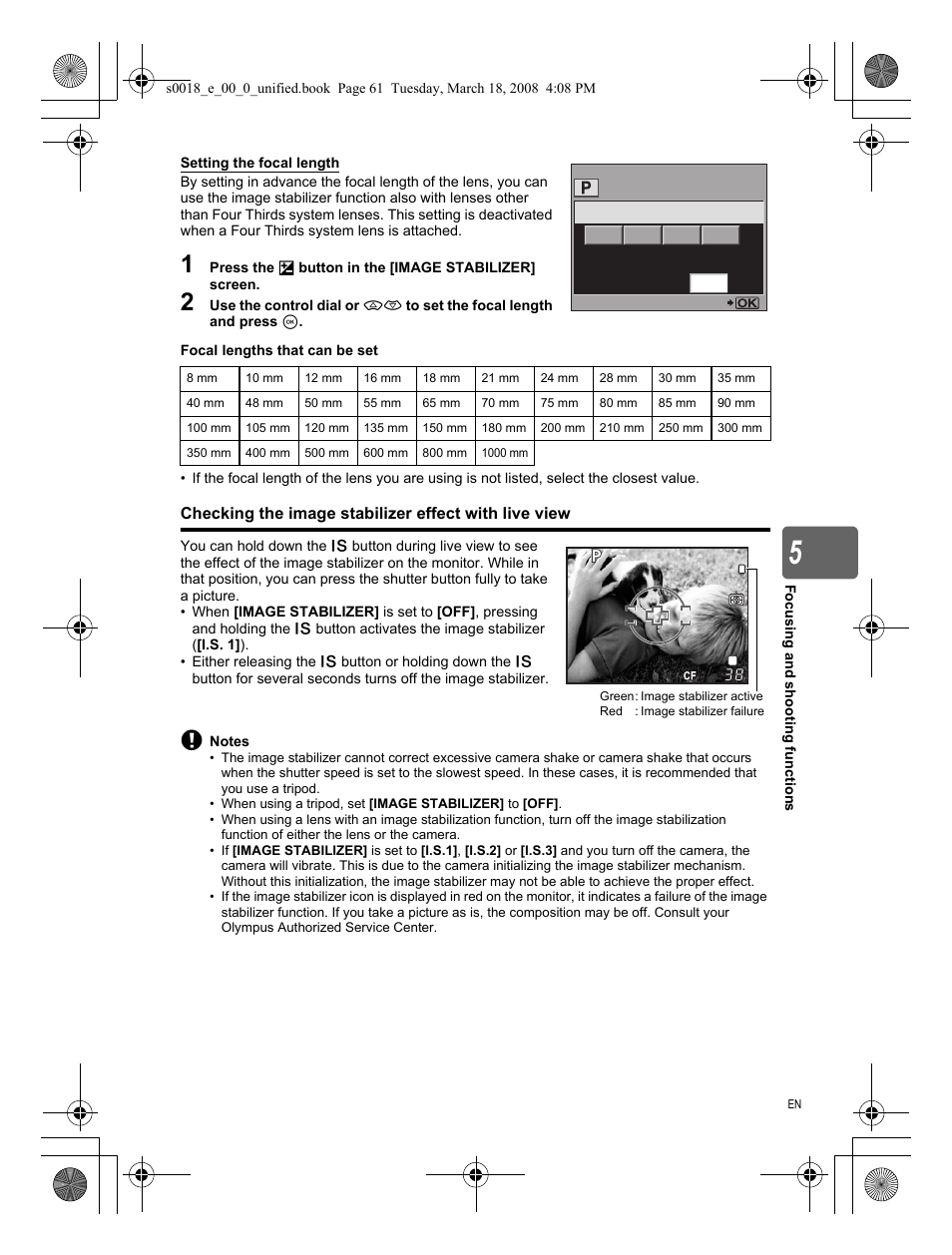 Olympus E-520 User Manual | Page 61 / 148