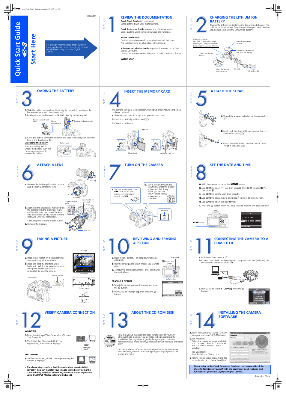 Olympus E-3 User Manual | 2 pages