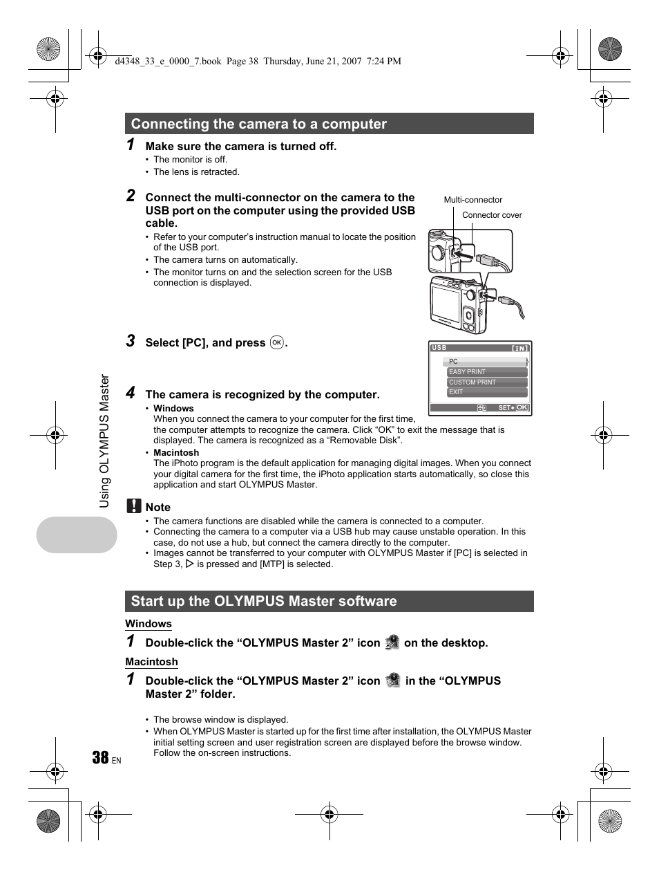 Olympus FE-280 User Manual | Page 38 / 68