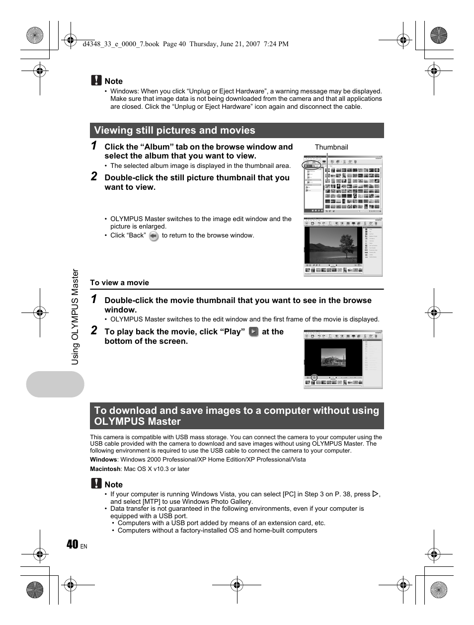 Olympus FE-280 User Manual | Page 40 / 68