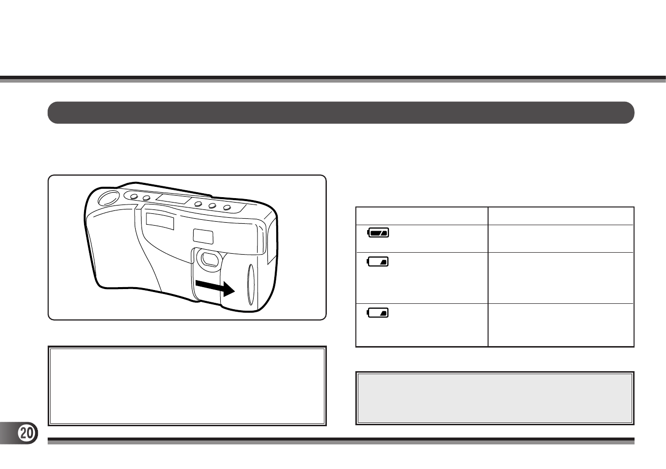 Turning on the camera and checking the battery | Olympus D-300 User Manual | Page 20 / 56