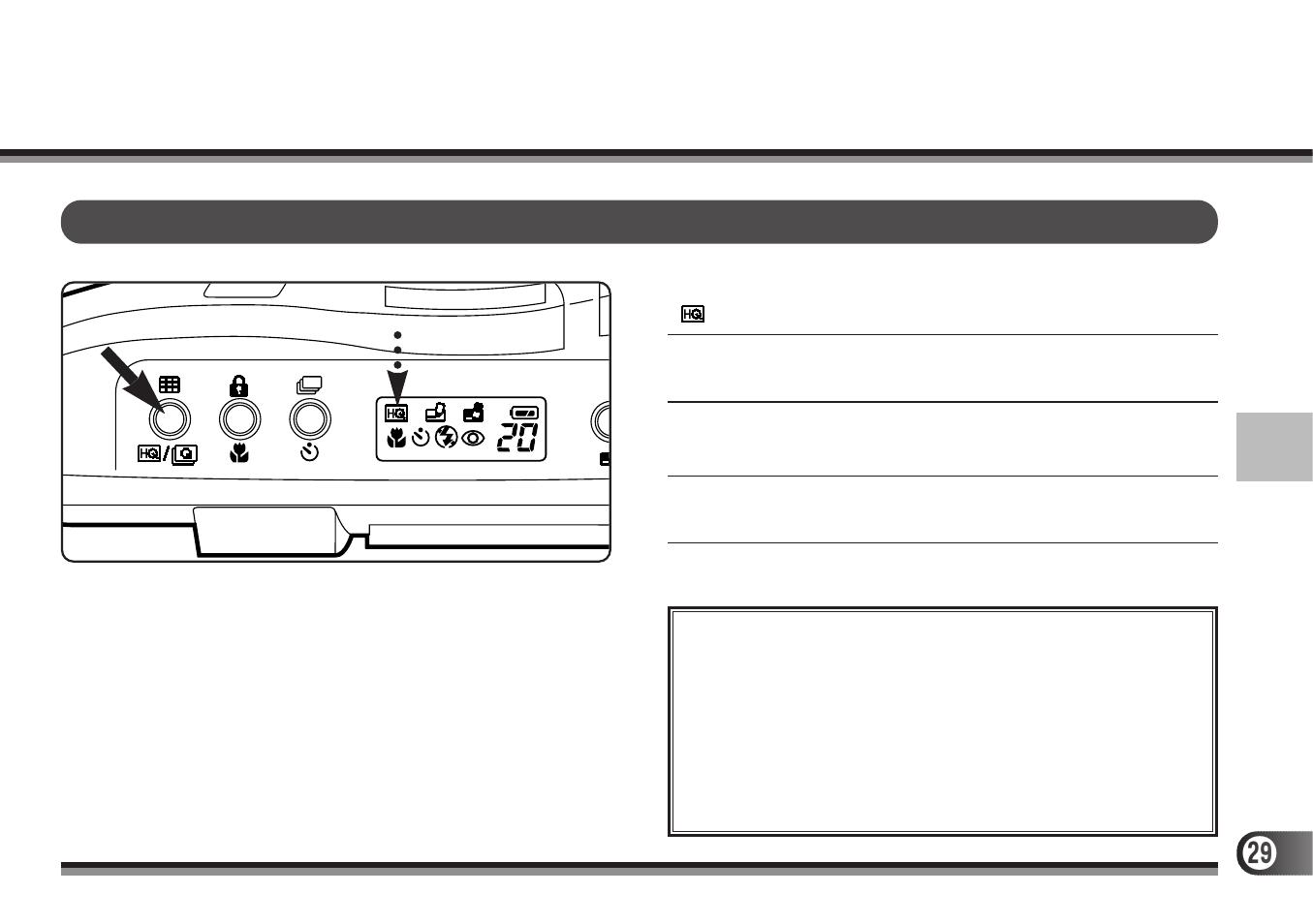Selecting the resolution | Olympus D-300 User Manual | Page 29 / 56