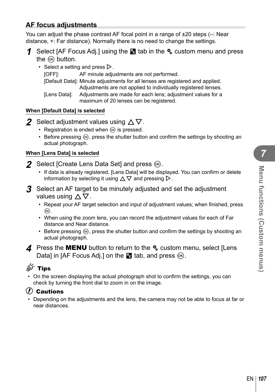 Olympus E-M1 User Manual | Page 107 / 165