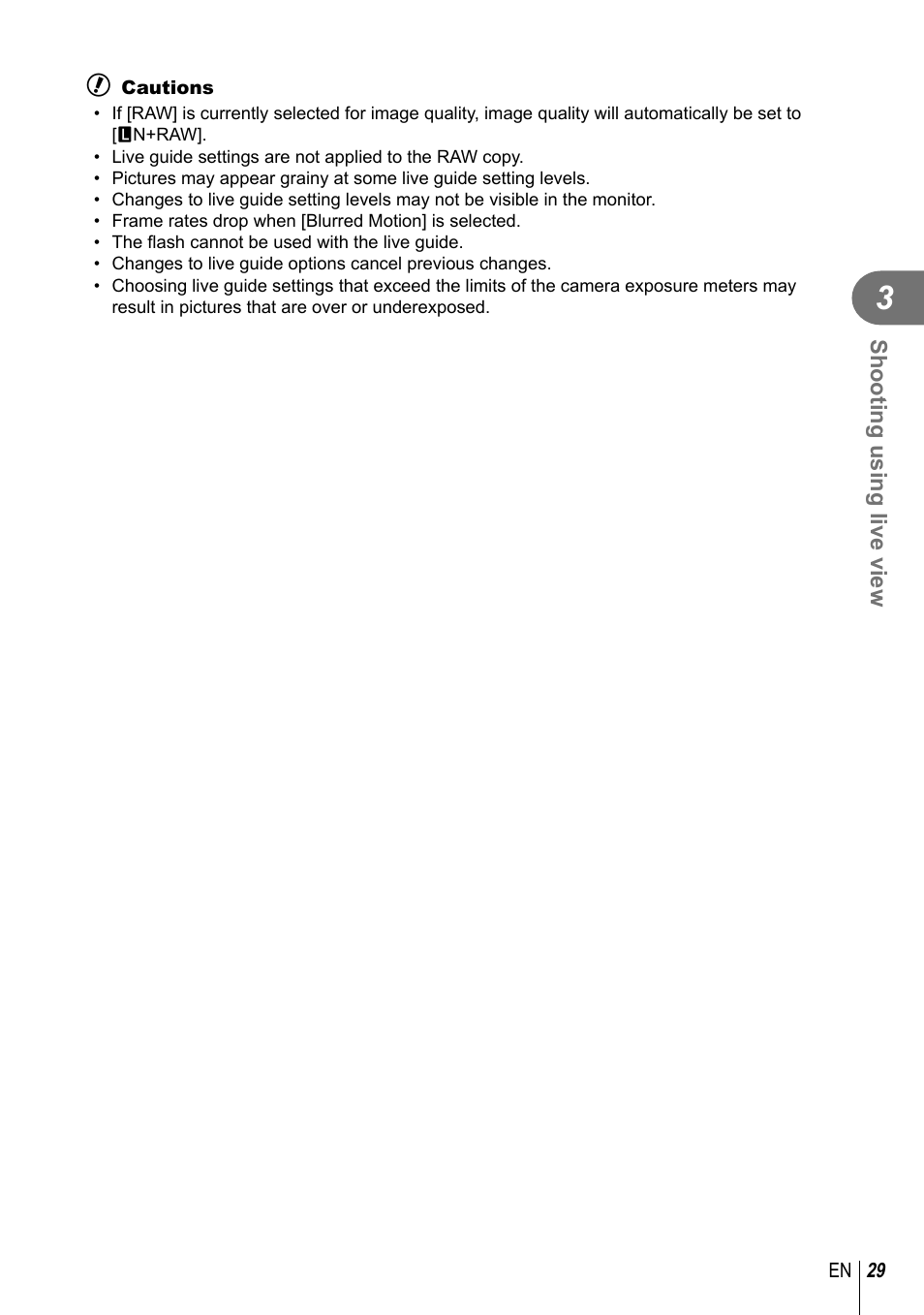 Olympus E-M1 User Manual | Page 29 / 165