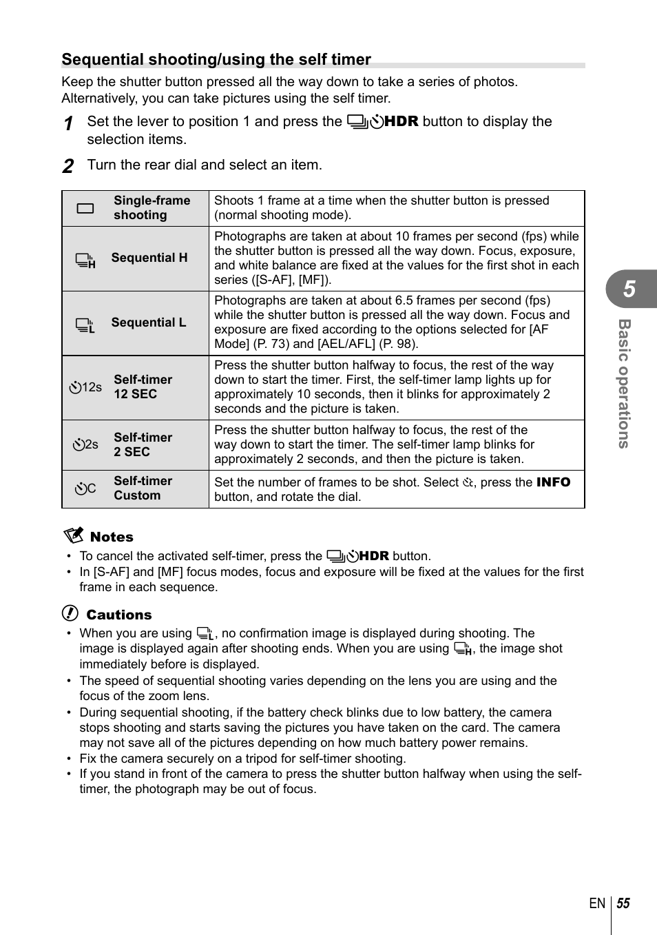 Olympus E-M1 User Manual | Page 55 / 165