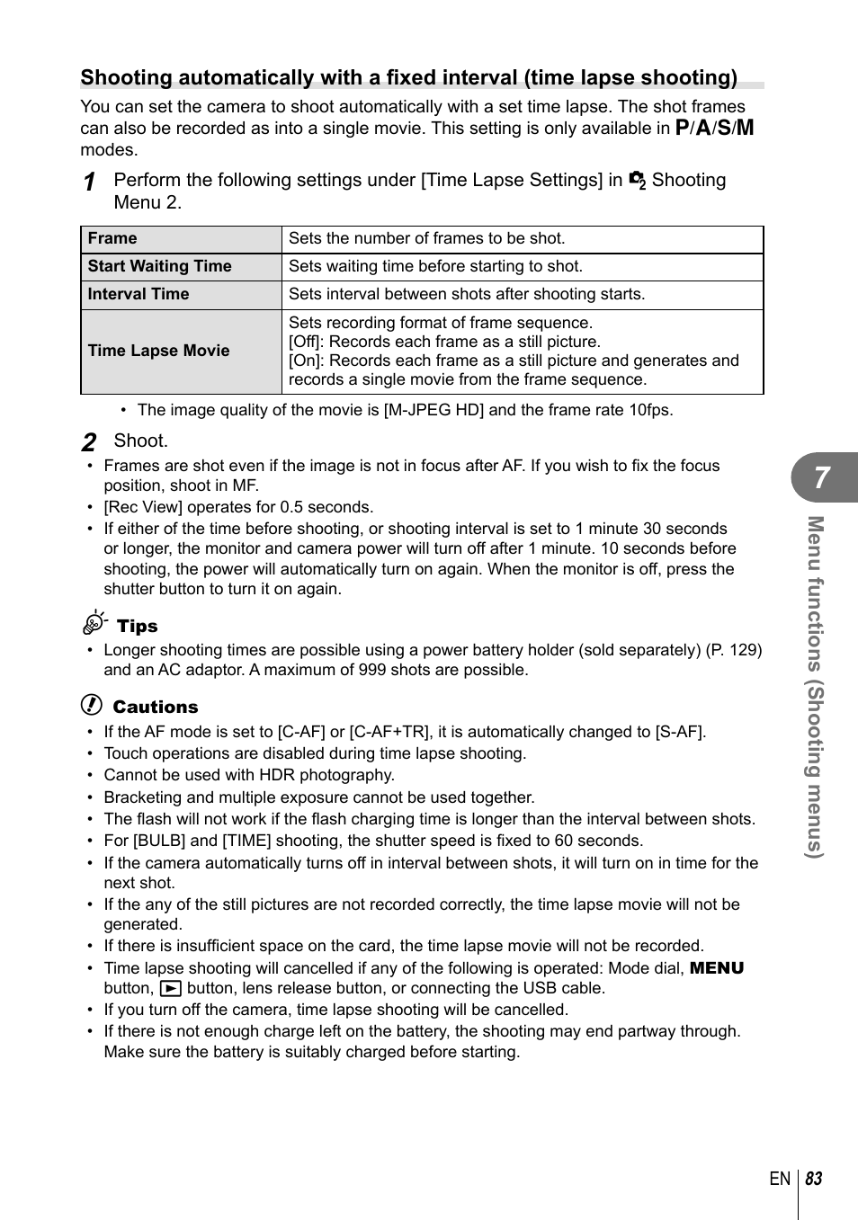 Olympus E-M1 User Manual | Page 83 / 165