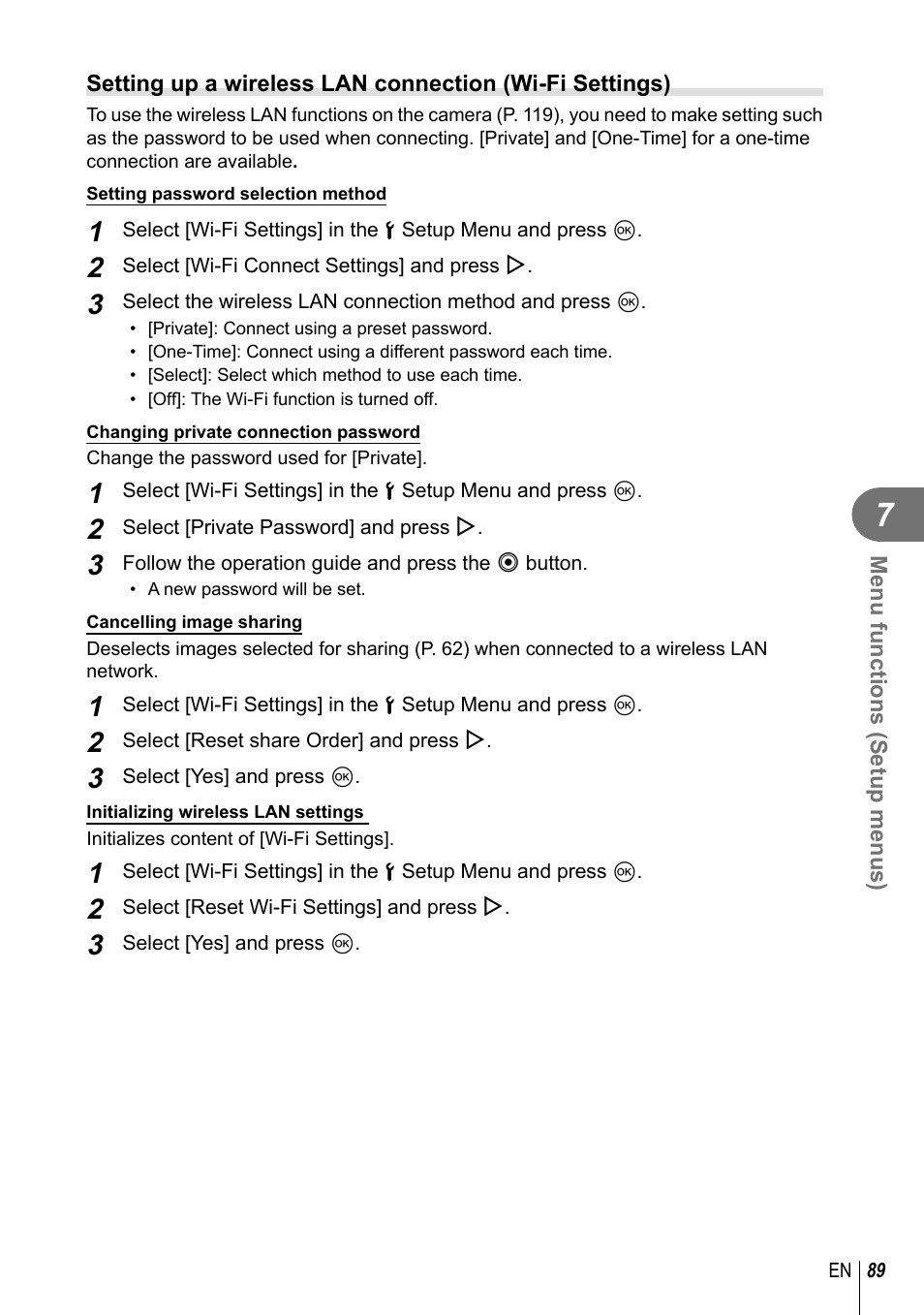 Olympus E-M1 User Manual | Page 89 / 165