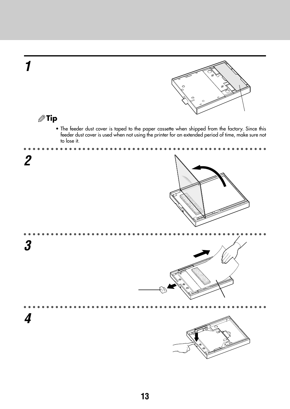 Installing the paper cassette | Olympus P-440 Photo Printer User Manual | Page 13 / 156