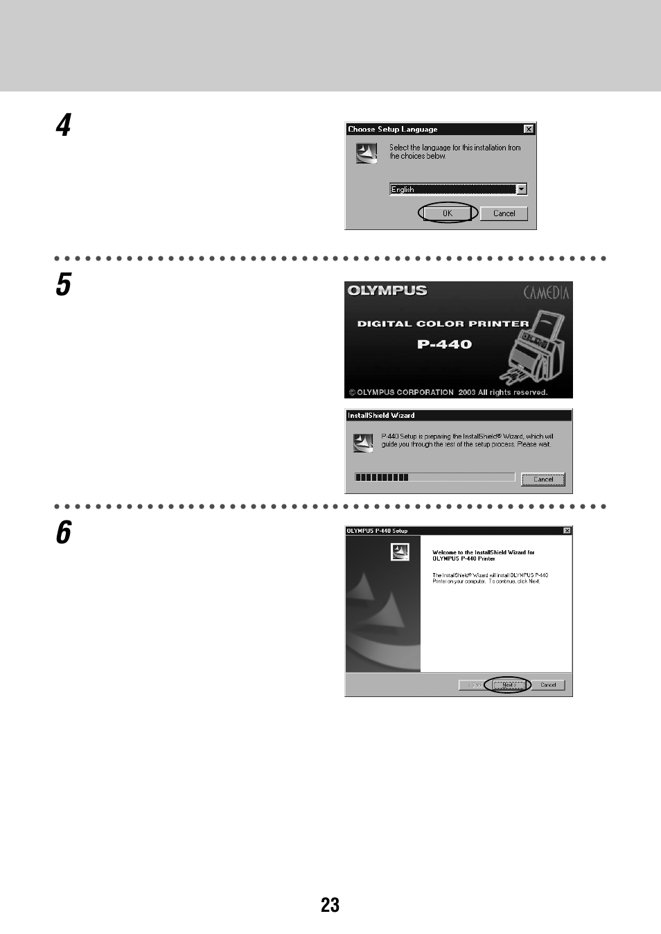 Olympus P-440 Photo Printer User Manual | Page 23 / 156