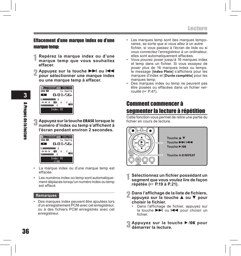 Lecture | Olympus LS-10S User Manual | Page 122 / 260
