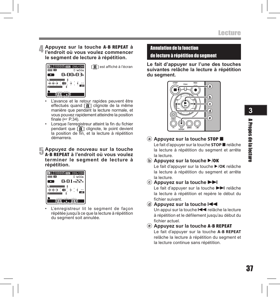 Lecture | Olympus LS-10S User Manual | Page 123 / 260